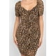 thumbnail image 4 of Vestido Mini Ajustado con Estampado de Leopardo Fruncido, 4 of 5
