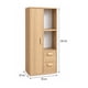 thumbnail image 2 of Mueble Organizador Con Puerta y 2 Cajones Estilo Nórdico 50x24x105cm Madera Diseño Funcional Almacenamiento, 2 of 6