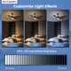 thumbnail image 3 of Ventilador de techo Autoday 132 cm con luz y control remoto, 5 aspas, 3 of 9