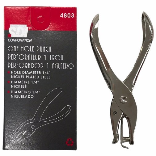 Sdi Corporation - Perforador 1 Agujero 1/4"" Niquelado