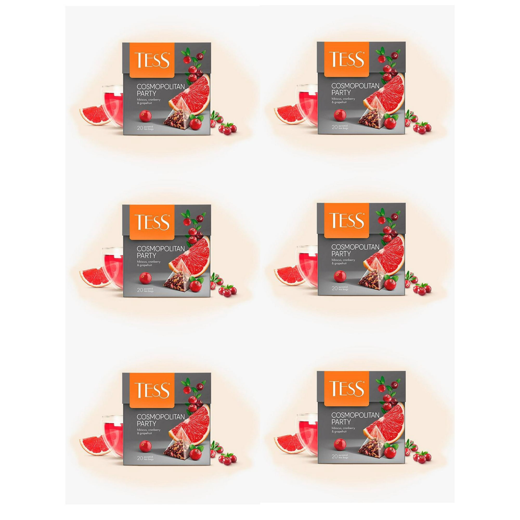 Pack 6 Infusiones Tess Cosmopolitan Party
