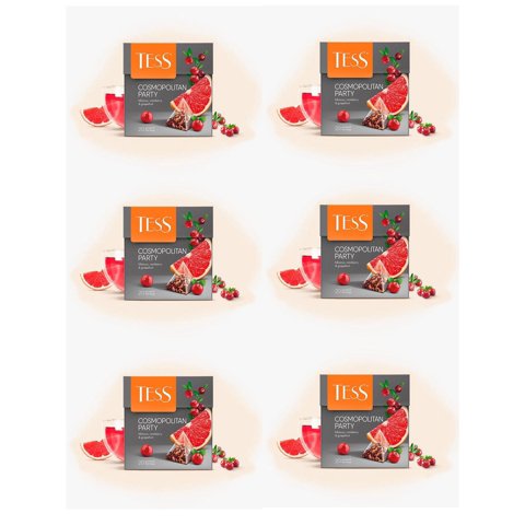 Pack 6 Infusiones Tess Cosmopolitan Party
