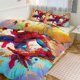 thumbnail image 1 of Spiderman Print Bedding Set Pattern Duvet Cove Set 3 Pieces 1 Quilt Cover And 2 Pillowcases for Women Men Teens, 1 of 5
