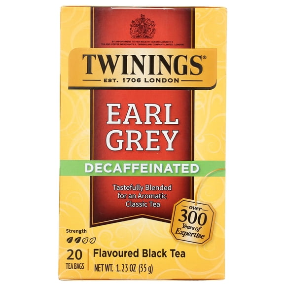 Té Twinings Earl Grey descafeinado 20 bolsas 35 g