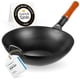 thumbnail image 1 of Wok Pan YOSUKATA, acero al carbono, 34 cm, salteado, barbacoa para acampar, 1 of 9