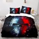 thumbnail image 1 of Dark Skeleton Bedding Set Single Twin Full Queen King Size Black rose Bed Set Aldult Kid Bedroom Duvetcover Sets 3Bed Sheets, 1 of 5