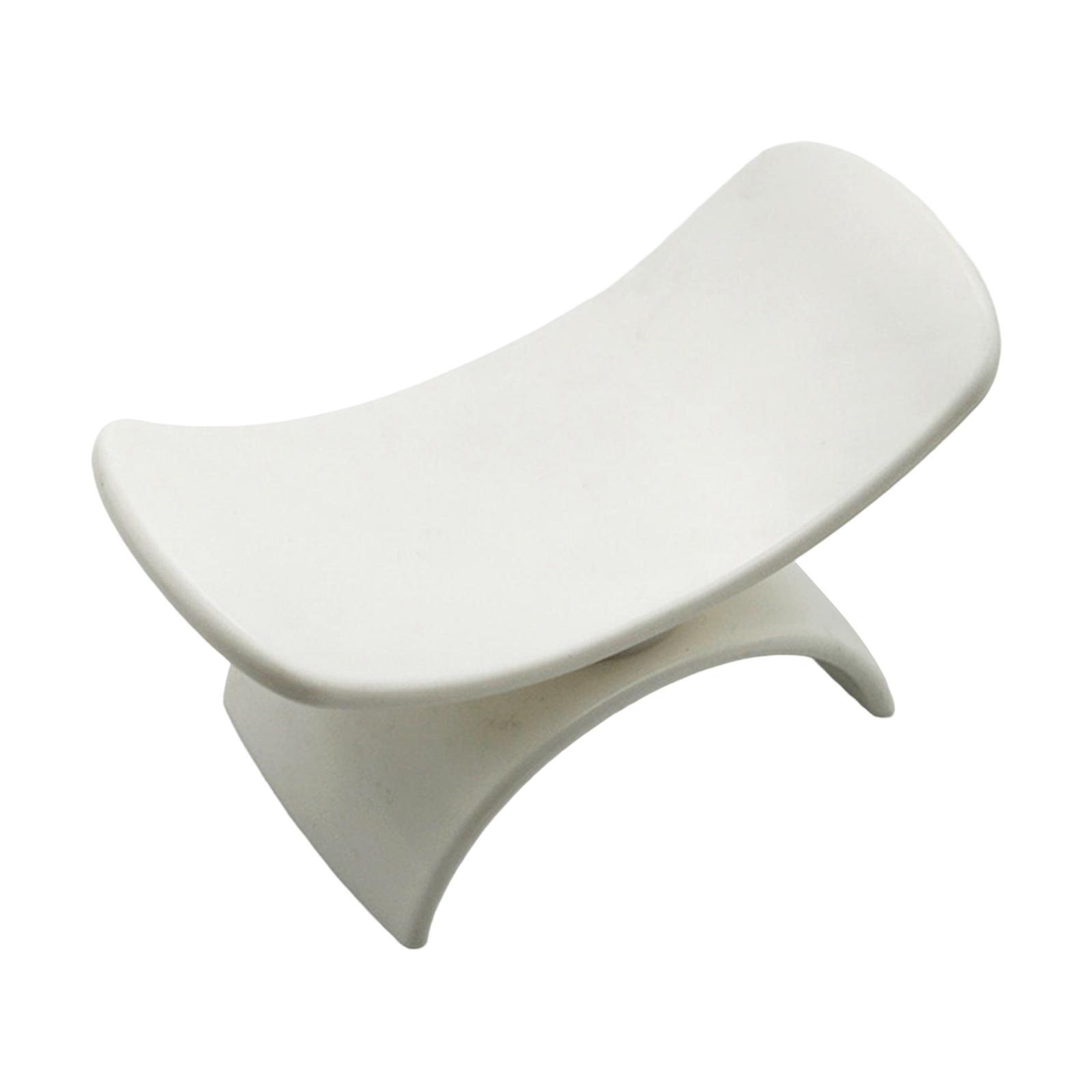 Ioensy - Almohada Para Reposabrazos De Uñas En Forma De U Portátil Antideslizante Para Uñas Acrílicas Manicura Blanca