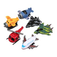 Magideal - 6X Juguetes De Aviones Extraíbles, Juguetes De Helicópteros De Aviones, Regalos De San Valentín Para Niños, Rellenos De Bolsos De Fiesta, Recuerdos De