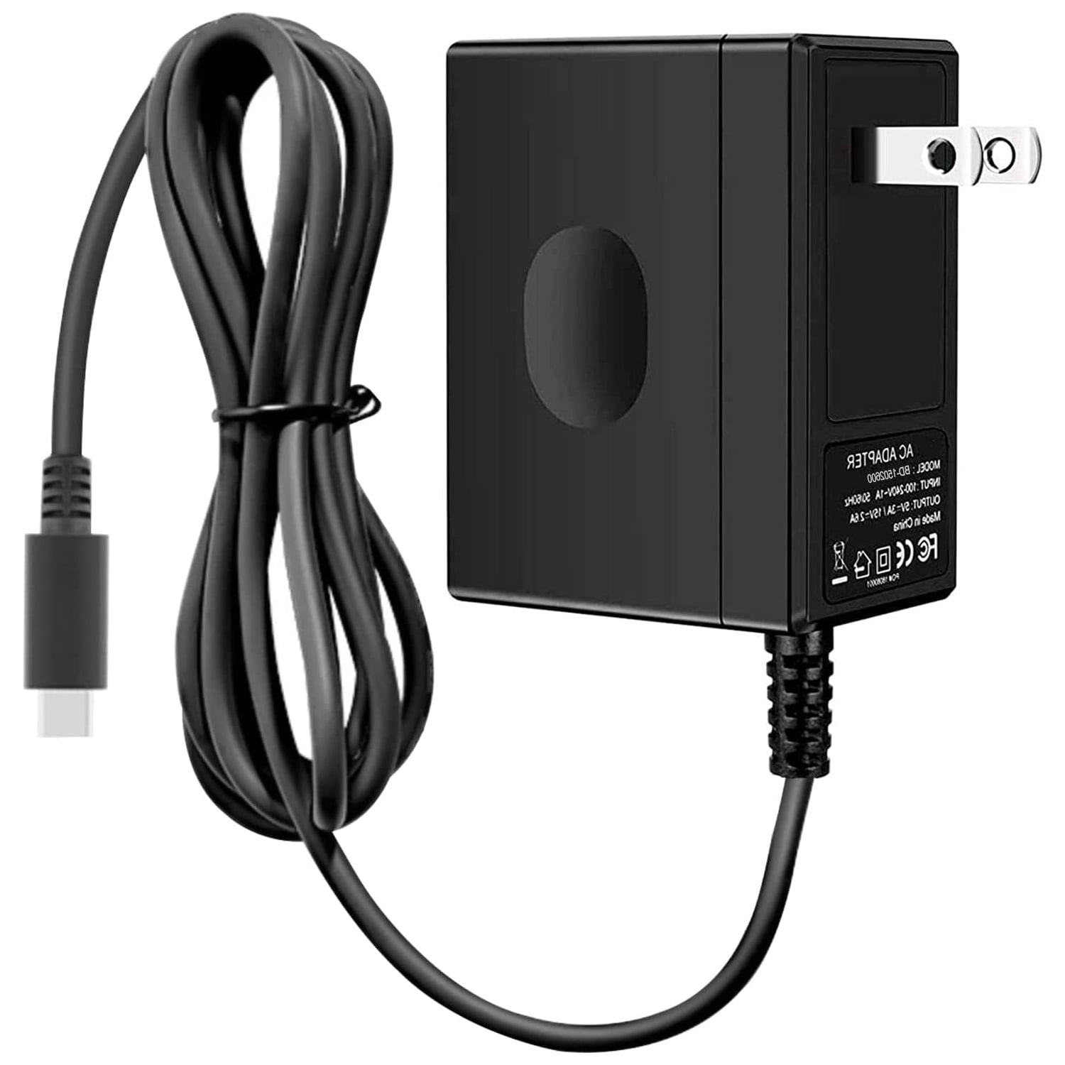 Genérico - Cargador Rápido Para Nintendo Switch/switch Lite/switch Oled, Adaptador De Poder Usb-c Tipo C, Soporta Modo Tv 15v 2.6a