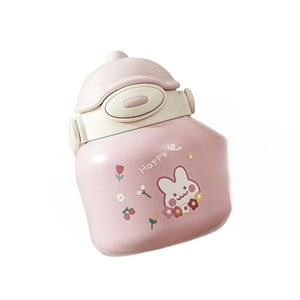 Total Click - Termo De Agua 710Ml Acero Inoxidable Diseño Conejito Rosado
