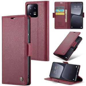 Caseme Tipo Cartera Xiaomi 13 Con Cierre Magnético, Rfid, Tarjetero, Soporte, Carga Inalámbrica