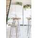 thumbnail image 2 of Mesa De Bar Tolix Blanca 60x60 Cubierta De Madera Clara, 2 of 3