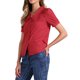 thumbnail image 4 of INSPIRE CHIC Blusa de Mujer para Regreso a Clases Cuello Peter Pan Manga Corta Abullonada Camisa Retro L Roja, 4 of 6