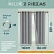 thumbnail image 2 of Cortinas Blackout 2 Paños 140x220 Lino Doble Faz Gris, 2 of 3