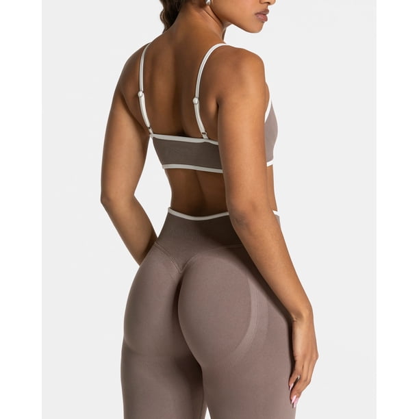 Conjunto Deportivo Para Mujer Leggings Y Peto Corto