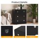 thumbnail image 4 of Mesa de cama pintada moderna con manijas en forma de U para el dormitorio y la entrada, 4 of 5