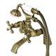 thumbnail image 1 of Grifo llenador para tina con patas Kingston Brass KS267AB con regadera de mano, 1 of 8