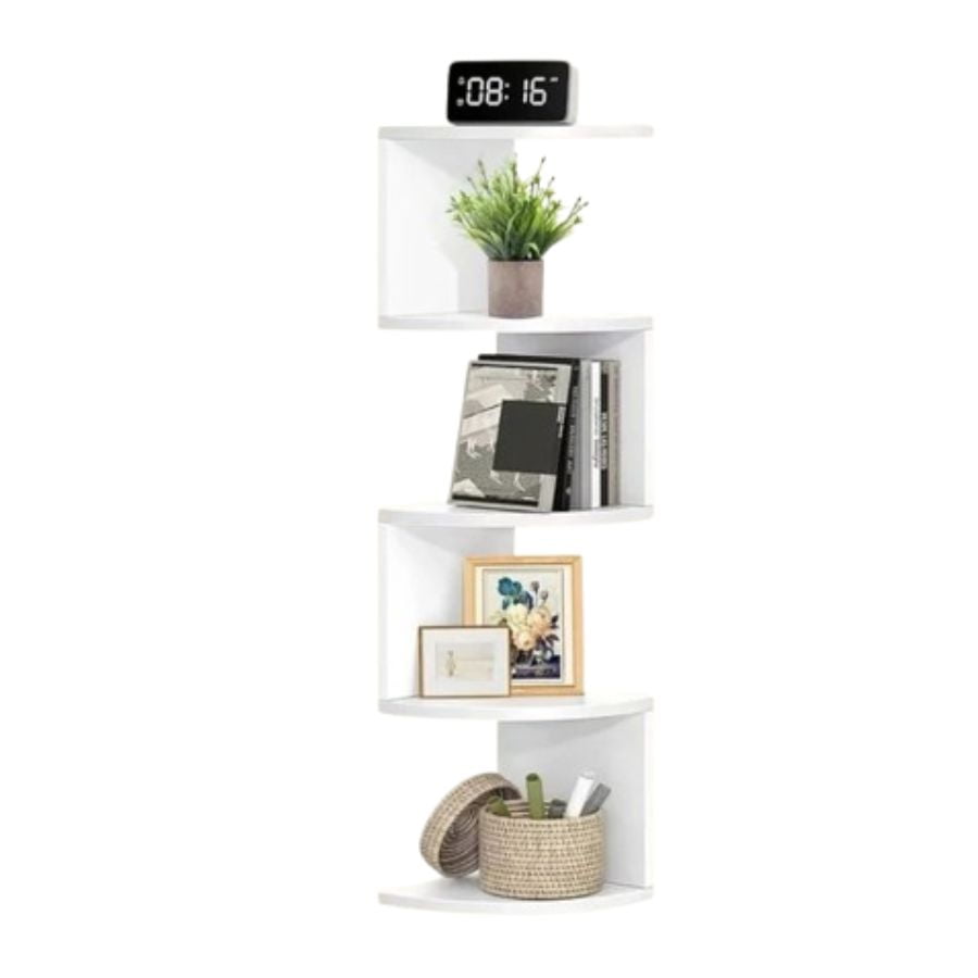 Aventura Store - Estante Esquinero Flotante Pared 4 Niveles