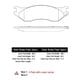 thumbnail image 2 of Pastillas Freno para auto Dodge Durango 2004-2009 Delantero, 2 of 4