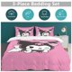 thumbnail image 5 of Kuromi Quilt Set Thicken Soft 3 Pieces Bedding Set All Season Duvet Cove with 2 Pillowcases for Adult Women Girls Teens Home Room Decor, 5 of 5
