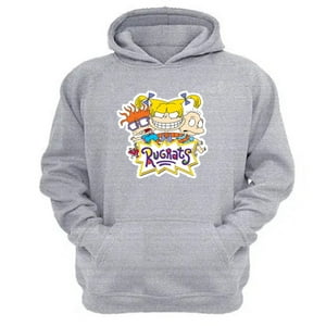 Genérico - Polerón Canguro Aventuras En Pañales Gris Claro Talla L Unisex