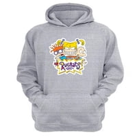 Genérico - Polerón Canguro Aventuras En Pañales Gris Claro Talla Xl Unisex