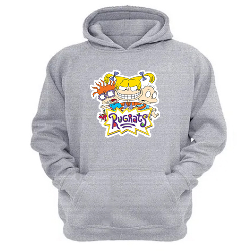 Genérico - Polerón Canguro Aventuras En Pañales Gris Claro Talla M Unisex