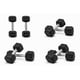 thumbnail image 2 of Set 2 Mancuernas Hexagonales Fijas de Goma 5 kg Negra– Entrenamiento Funcional y de Fuerza., 2 of 3