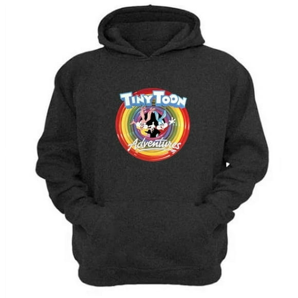 Polerón Canguro Dibujos Animados Tiny Toons Gris Oscuro Talla Xl Unisex
