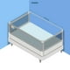 thumbnail image 2 of 3 barandas Para cama 1.5 Plaza 105x190x105 cm + soporte lateral 190 cm Altura colchón hasta 38 cm, 2 of 15