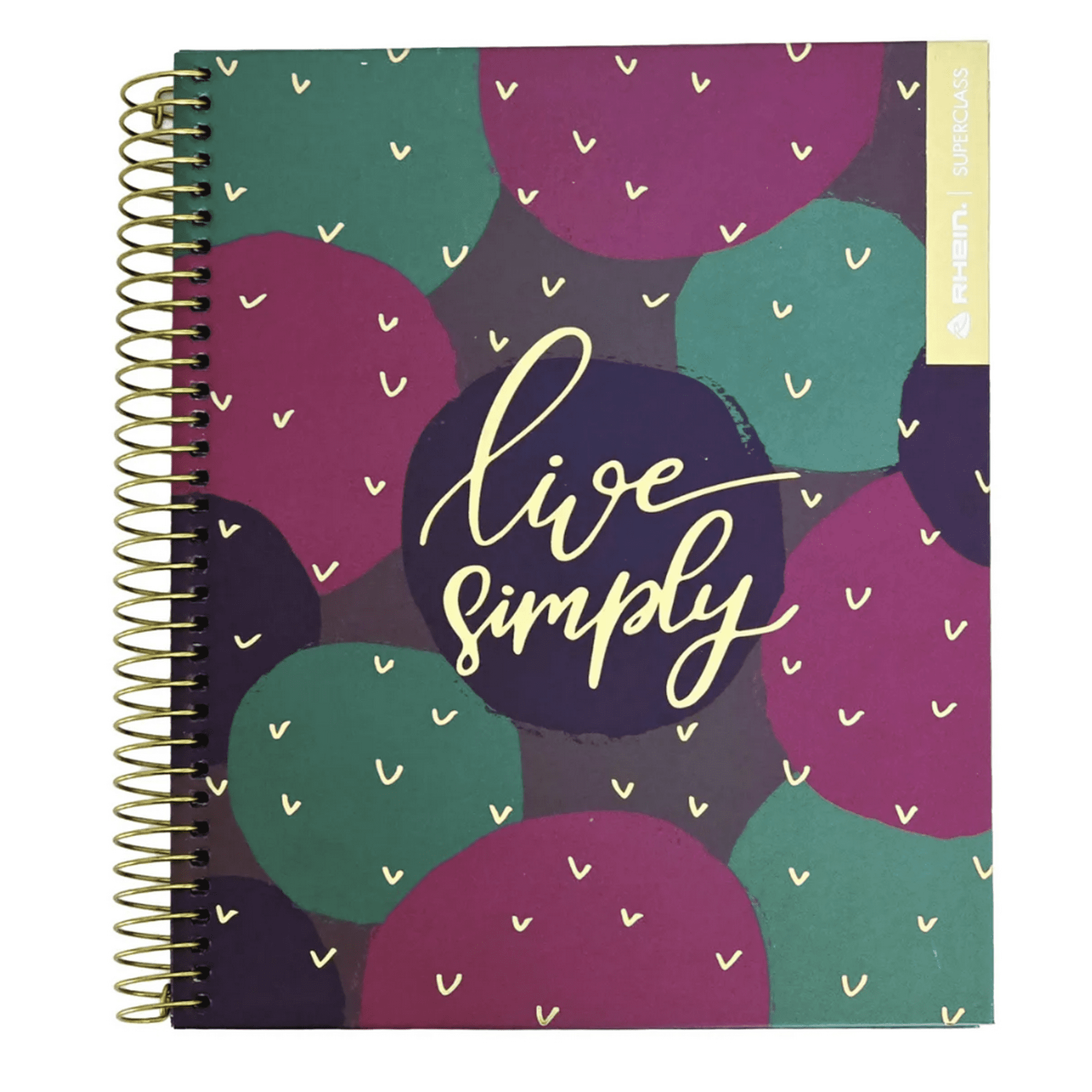 Pack 5 Cuadernos Gold Style Rhein Medio Oficio 150 Hojas