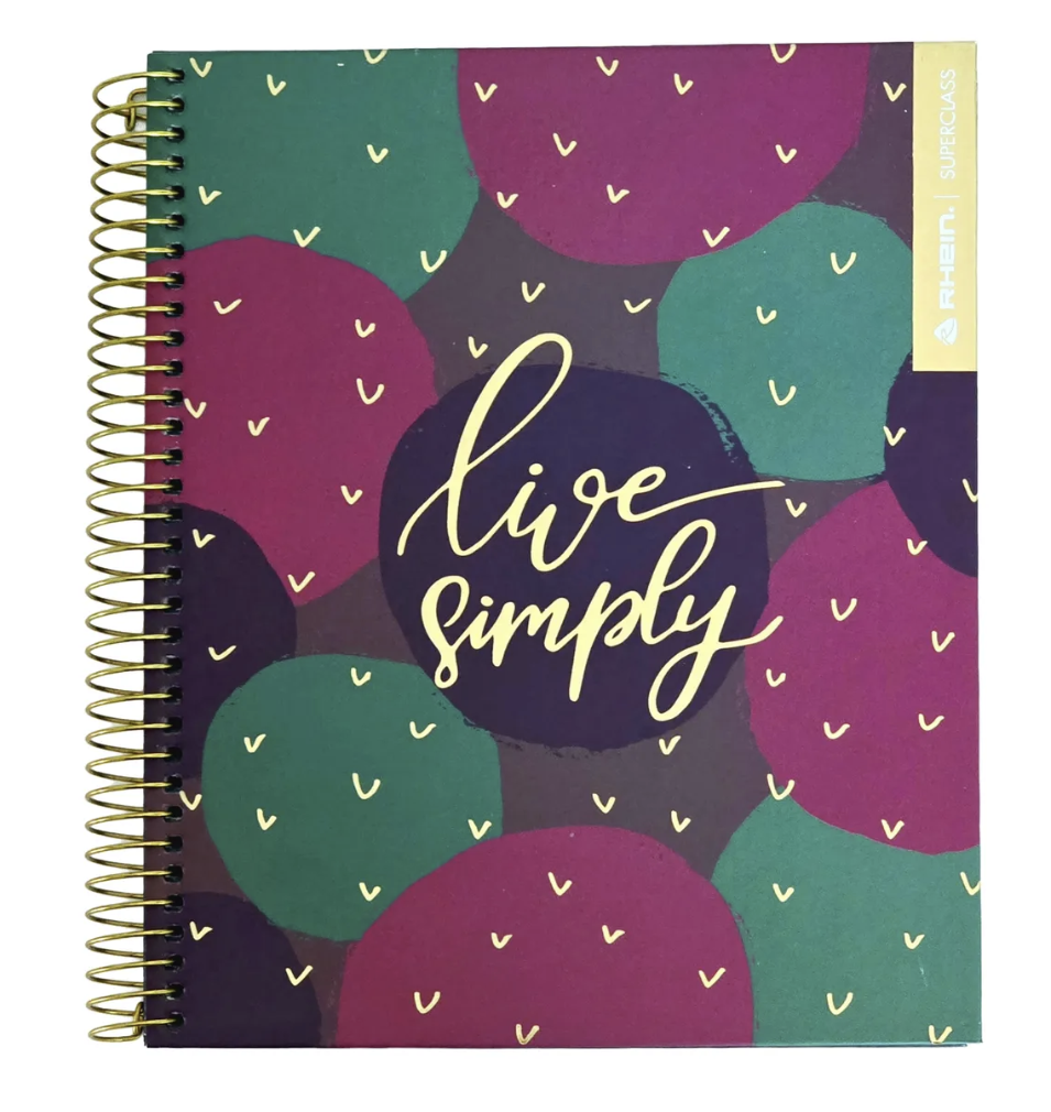 Pack 5 Cuadernos Gold Style Rhein Medio Oficio 150 Hojas