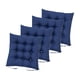 thumbnail image 1 of Cojines para silla de 4 piezas con lazos, cojines para silla de cocina interior y 16 puntos de fijación, cojín de asiento grueso, cojín de asiento cua Marina de guerra, 1 of 5
