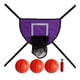 thumbnail image 2 of Mini Aro De Baloncesto Para Trampolín, Estante De Baloncesto Universal Para Exteriores, Color Violeta Con Tres Bolas, 2 of 3