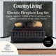 thumbnail image 2 of Leños eléctricos para chimenea Country Living 20" calefactor infrarrojo 400 pies², 2 of 9