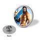 thumbnail image 3 of Aquaman-Theme Round Button Badge: Premium Metal Construction, Ideal for High-End Events 2.8 cm, 3 of 6