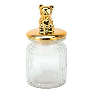 Genérico - Set 2 Tarro Decorativo Recipiente Organizador Tapa Jhn