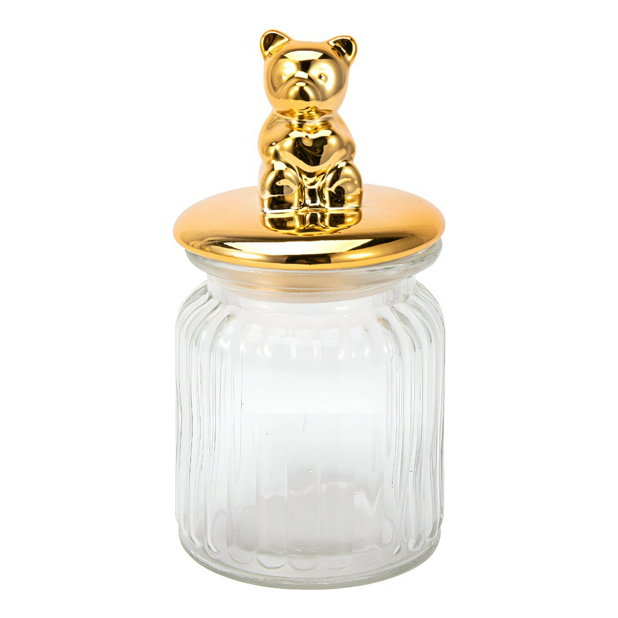 Genérico - Set 2 Tarro Decorativo Recipiente Organizador Tapa Jhn