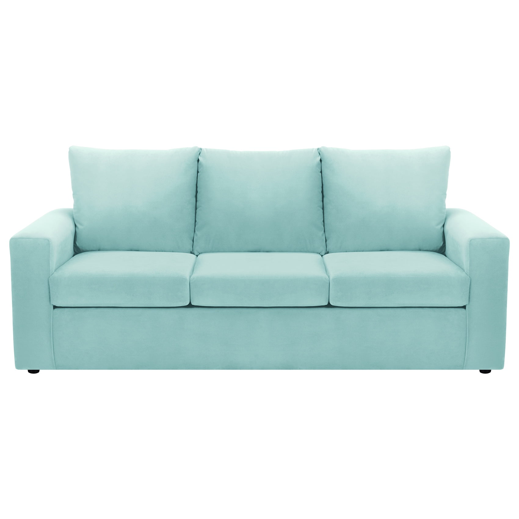 Bodevir - Sofa Kendy 3cg Felpa 30 Verde Agua