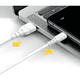 thumbnail image 2 of Cable lightning aspor a101 1m carga rápida iphone USB Blanco, 2 of 3