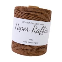 Bothyi - Hilo De Papel De Rafia 1,5 Mm De Espesor Para Bolsas De Ganchillo Cesta De Anidación Gat De Verano Marrón