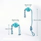 thumbnail image 2 of Pet Toy Dog Bite Chewing Toothbrush Ball-shaped Toy Interactive TPR Plastic Rubber Cotton Rope Toy, 2 of 3
