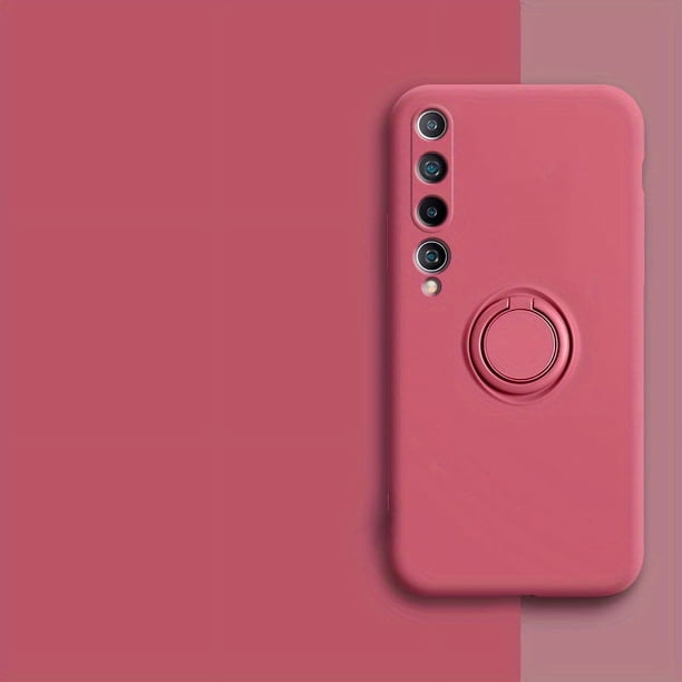 Suitable For Xiaomi 10 Phone Case Integrated Bracket Car Magnetic Suction Xiaomi 10 Pro Protective Cover Anti-fall Full Package Edge Liquid Pure Color Simple Stylish Trend MIUI Stand Bracket