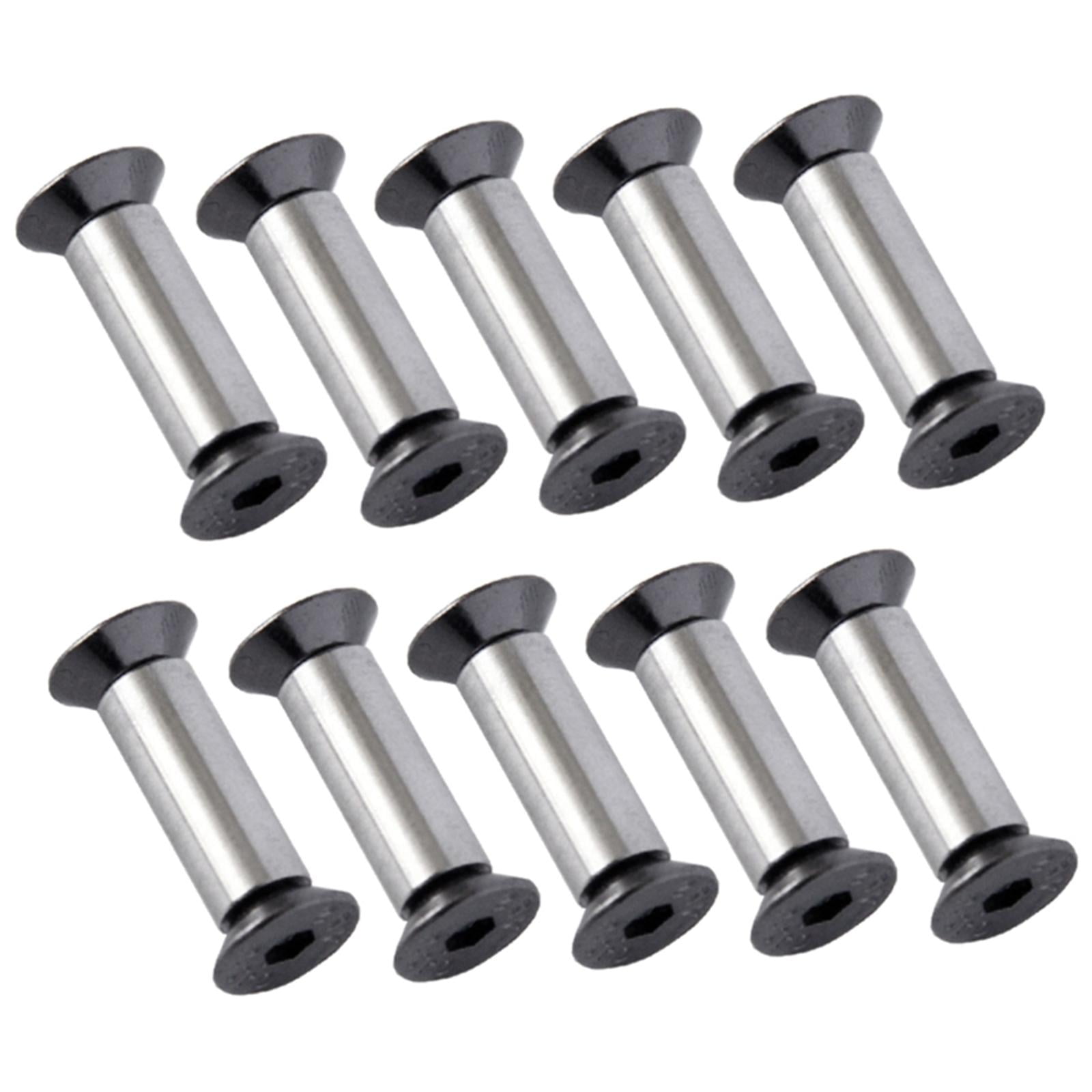 Ioensy - 10 Piezas De Tornillos Para Cuchillos, Remaches Para Mangos De Cuchillos, Tornillos De Fijación Para Bolsos Y Zapatos