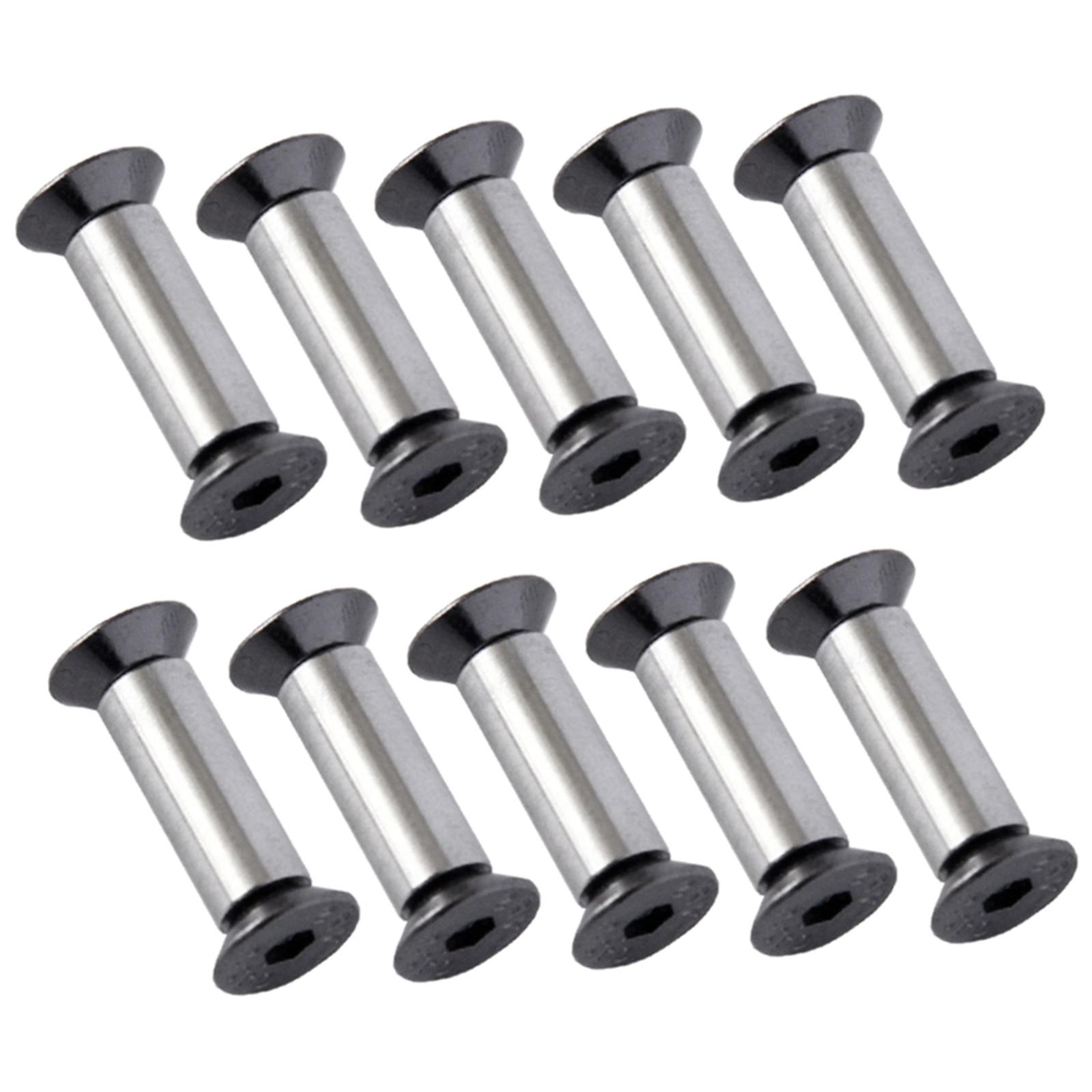 Ioensy - 10 Piezas De Tornillos Para Cuchillos, Remaches Para Mangos De Cuchillos, Tornillos De Fijación Para Bolsos Y Zapatos