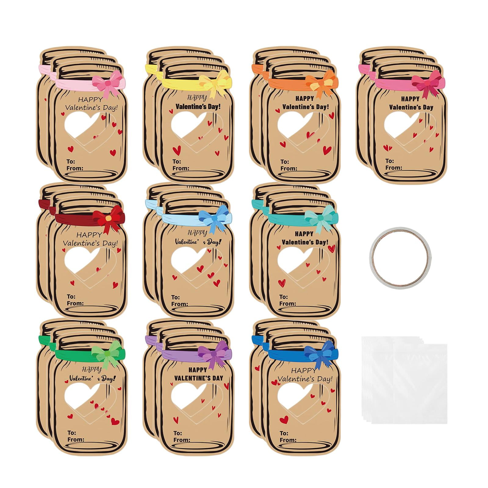 Magideal - 30 Piezas Tarjetas Del Día De San Valentín Tarjetas De San Valentín Para Niños Para Clase Favores De Fiesta Para Niños Tarjetas De Intercambio De San , Estilo B