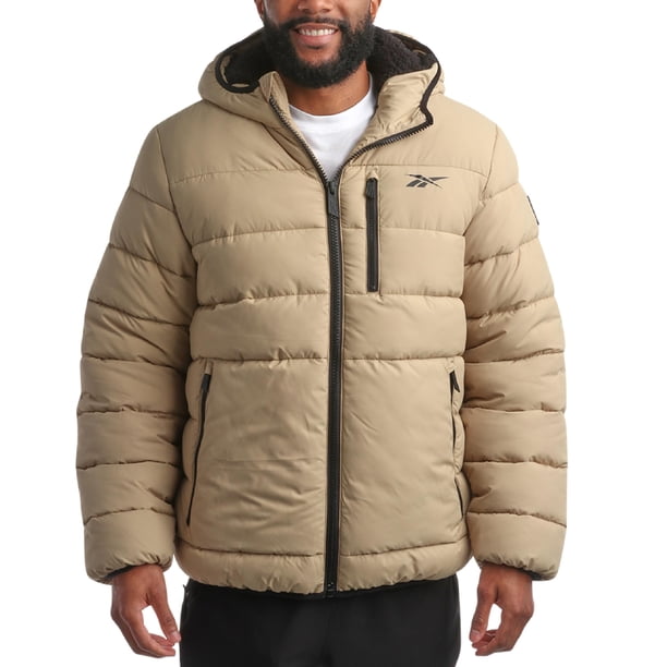 Chaqueta de invierno Reebok Heavyweight con forro sherpa, parka acolchada para hombre