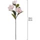thumbnail image 3 of Ramo de 2 magnolias artificiales de 3 cabezas, de seda roja con tallos, para el hogar, la oficina, la sala de estar, la boda, la habitación de la novia, el jarrón de suelo, 92 cm 36,2 pulgadas (210519, 3 of 7