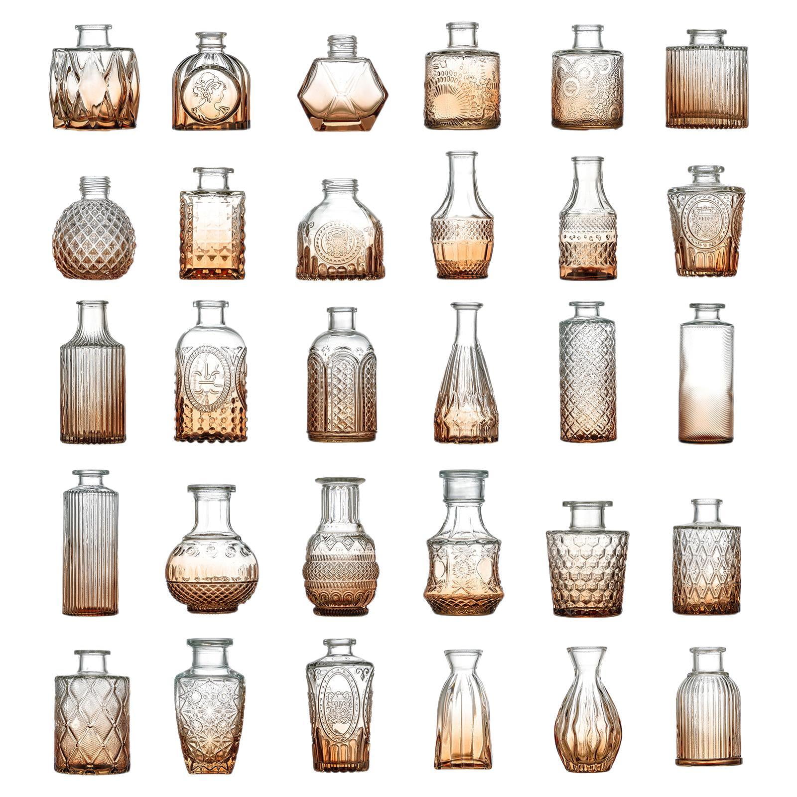 Magideal - Juego De Jarrones De Cristal De 30 Piezas, Arreglo De Flores, Centros De Mesa Rústicos Minimalistas, Adornos De Escritorio Para Estante, Mesa De Café