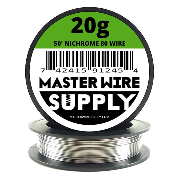 Wire Master Wire Supply Nichrome 80 calibre 20 de 15 m y 0,81 mm